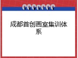 成都首创画室集训体系