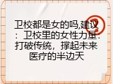 卫校都是女的吗,建议：卫校里的女性力量：打破传统，撑起未来医疗的半边天