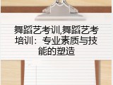 舞蹈艺考训,舞蹈艺考培训：专业素质与技能的塑造