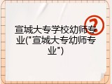 宣城大专学校幼师专业("宣城大专幼师专业")