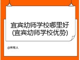 宜宾幼师学校哪里好(宜宾幼师学校优势)