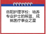 岳阳护理学校：培养专业护士的摇篮，成就医疗事业之星