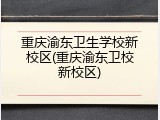 重庆渝东卫生学校新校区(重庆渝东卫校新校区)