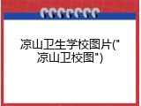 凉山卫生学校图片("凉山卫校图")