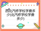 西北汽修学校学费多少(北汽修学校学费多少)