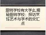 厨师学校有大学么,揭秘厨师学校：探访烹饪艺术与学术的交汇点