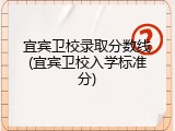 宜宾卫校录取分数线(宜宾卫校入学标准分)