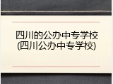 四川的公办中专学校(四川公办中专学校)