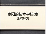 贵阳的技术学校(贵阳技校)