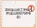 深圳宝山技工学校汽修(宝山技校汽修专业)
