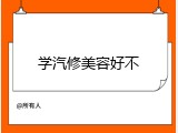 学汽修美容好不