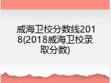 威海卫校分数线2018(2018威海卫校录取分数)