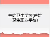 楚雄卫生学校(楚雄卫生职业学校)