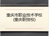 重庆市职业技术学校(重庆职技校)