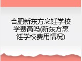 合肥新东方烹饪学校学费高吗(新东方烹饪学校费用情况)