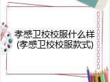 孝感卫校校服什么样(孝感卫校校服款式)