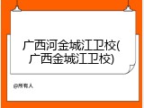 广西河金城江卫校(广西金城江卫校)
