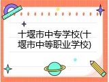 十堰市中专学校(十堰市中等职业学校)