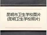 昆明市卫生学校图片(昆明卫生学校照片)