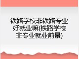 铁路学校非铁路专业好就业嘛(铁路学校非专业就业前景)
