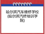 哈尔滨汽车维修学校(哈尔滨汽修培训学院)