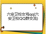 六安卫校女鸡qq(六安卫校QQ群交流)
