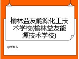 榆林益友能源化工技术学校(榆林益友能源技术学校)