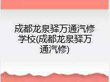 成都龙泉驿万通汽修学校(成都龙泉驿万通汽修)