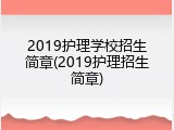 2019护理学校招生简章(2019护理招生简章)