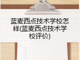 蓝麦西点技术学校怎样(蓝麦西点技术学校评价)