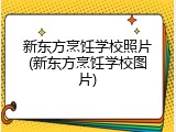 新东方烹饪学校照片(新东方烹饪学校图片)