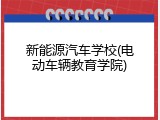 新能源汽车学校(电动车辆教育学院)