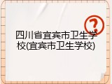 四川省宜宾市卫生学校(宜宾市卫生学校)