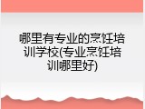 哪里有专业的烹饪培训学校(专业烹饪培训哪里好)