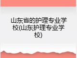 山东省的护理专业学校(山东护理专业学校)