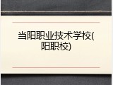 当阳职业技术学校(阳职校)