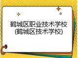 鹤城区职业技术学校(鹤城区技术学校)