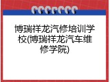 博瑞祥龙汽修培训学校(博瑞祥龙汽车维修学院)