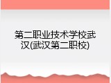 第二职业技术学校武汉(武汉第二职校)