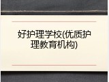 好护理学校(优质护理教育机构)