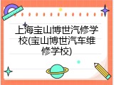 上海宝山博世汽修学校(宝山博世汽车维修学校)