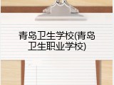 青岛卫生学校(青岛卫生职业学校)