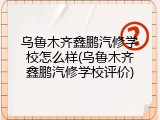 乌鲁木齐鑫鹏汽修学校怎么样(乌鲁木齐鑫鹏汽修学校评价)