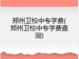 郑州卫校中专学费(郑州卫校中专学费查询)