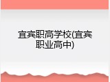 宜宾职高学校(宜宾职业高中)