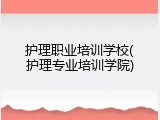 护理职业培训学校(护理专业培训学院)
