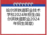 哈尔滨铁道职业技术学校2024年招生(哈尔滨铁道职业2024年招生简章)