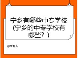 宁乡有哪些中专学校(宁乡的中专学校有哪些？)