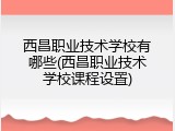 西昌职业技术学校有哪些(西昌职业技术学校课程设置)