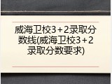 威海卫校3+2录取分数线(威海卫校3+2录取分数要求)